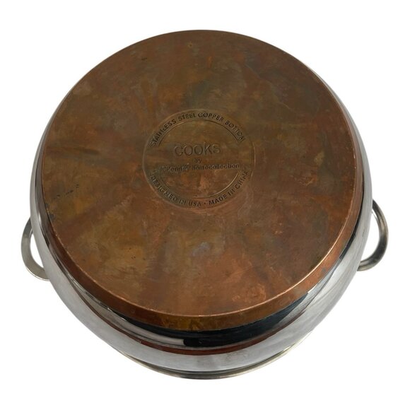 Cooks Stainless Steel Copper Bottom Dutch Oven Stock Pot 8 Qt with Lid - Picture 5 of 6